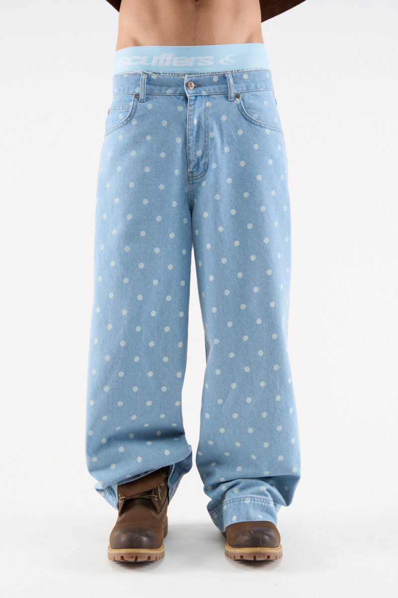 Dots Light Blue Pants