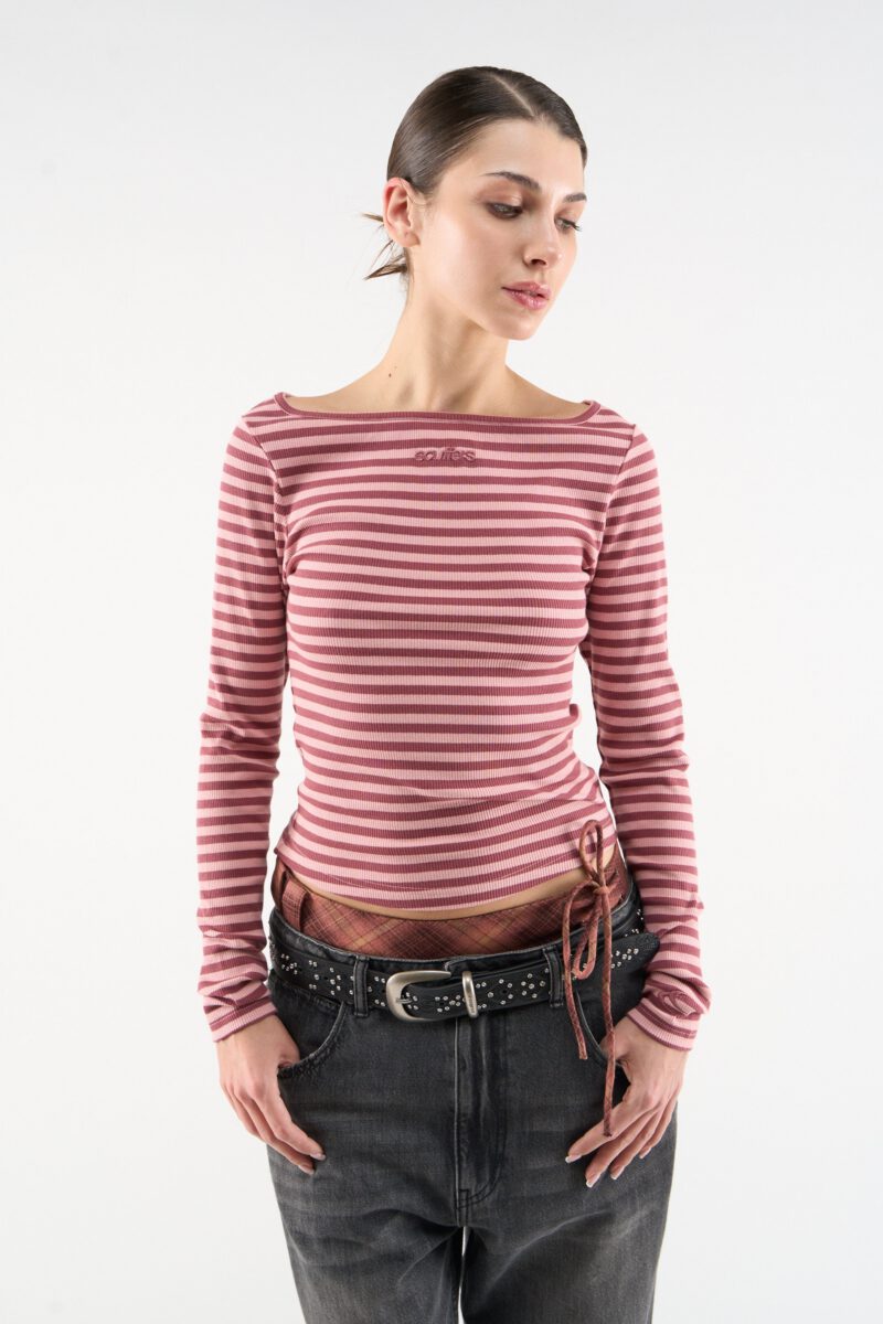 Nat Pink Stripes Longsleeve