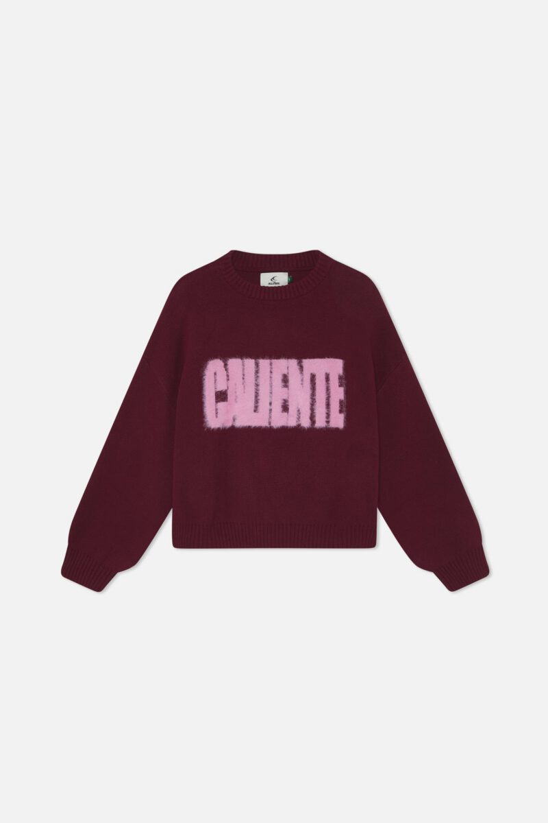 Caliente Burgundy Knit