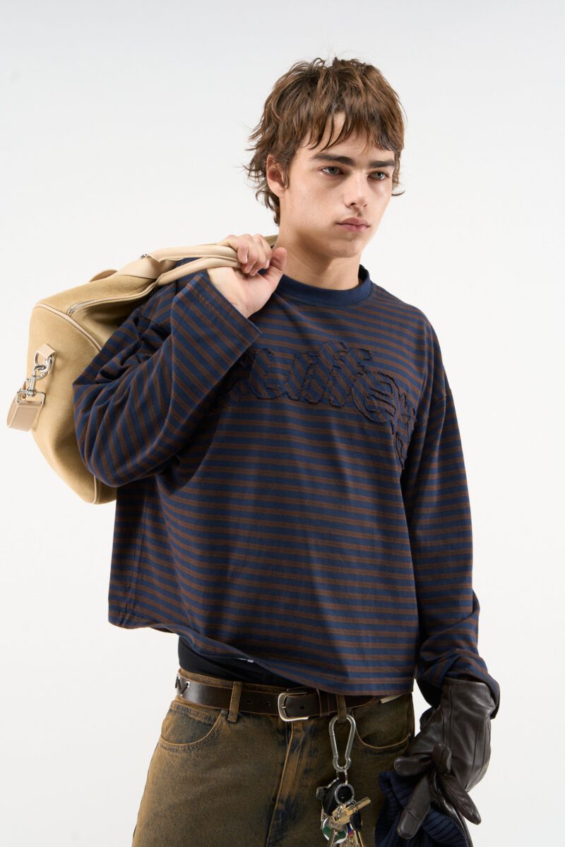 Raw Striped Brown Longsleeve