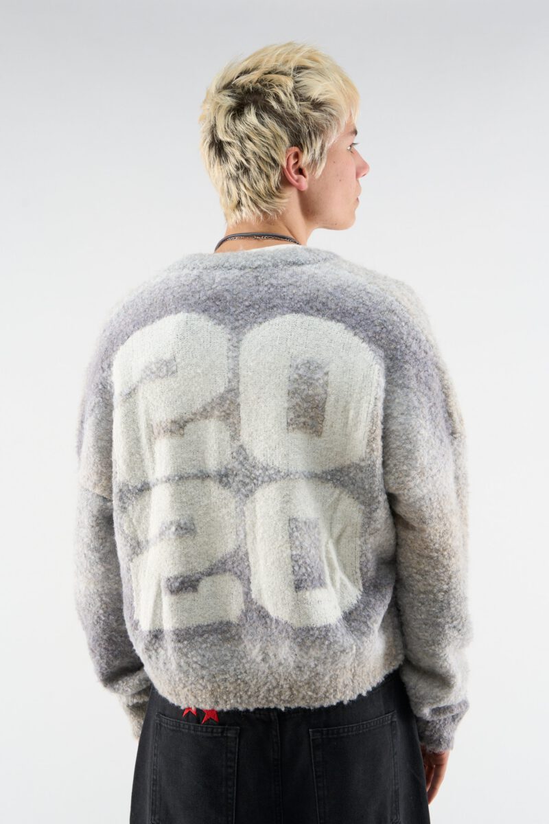 Quarter Grey Zipper Knit