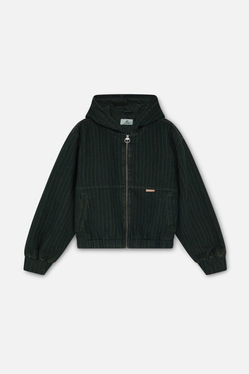 Pinstripe Green Work Jacket