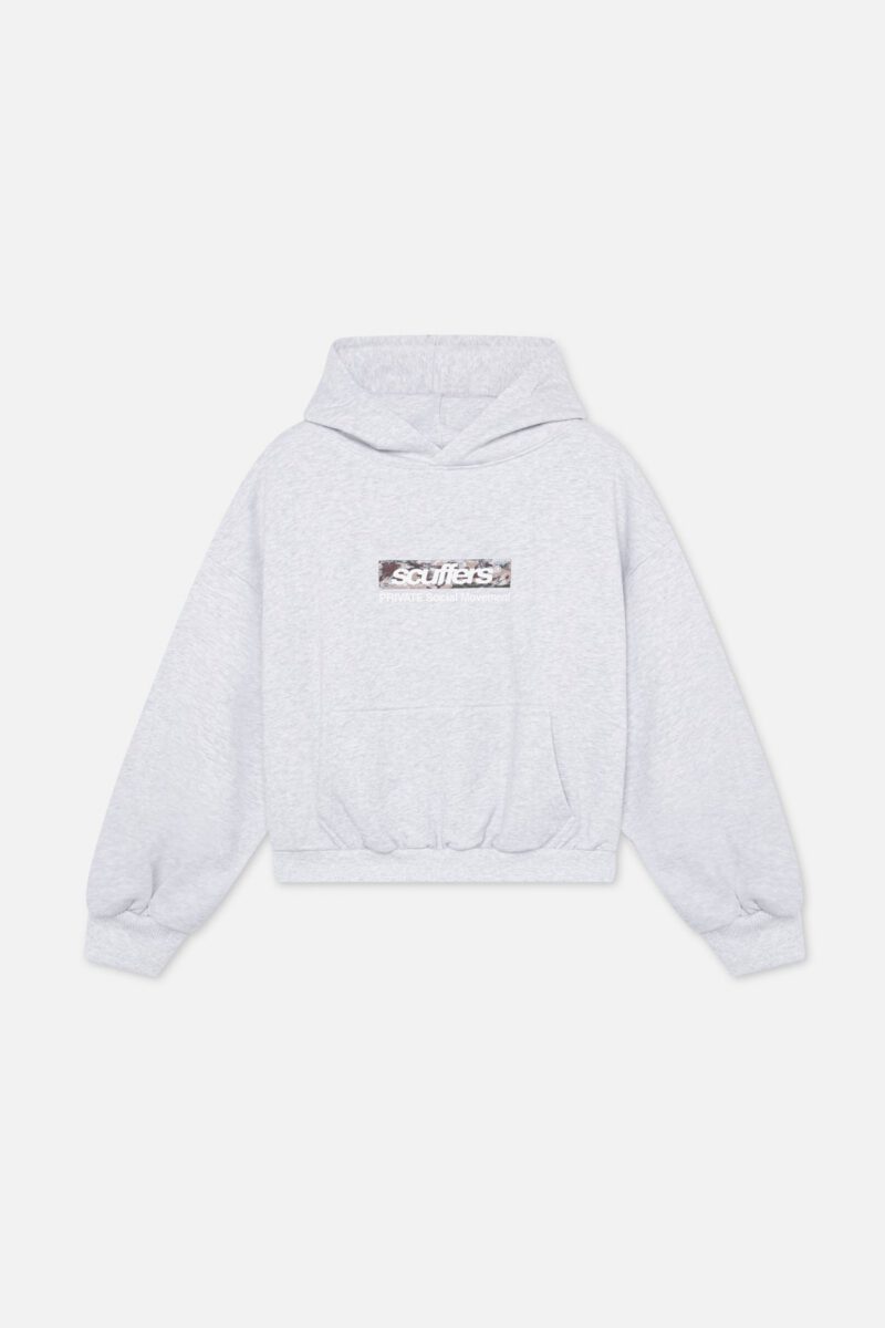 Private Grey Melange Hoodie