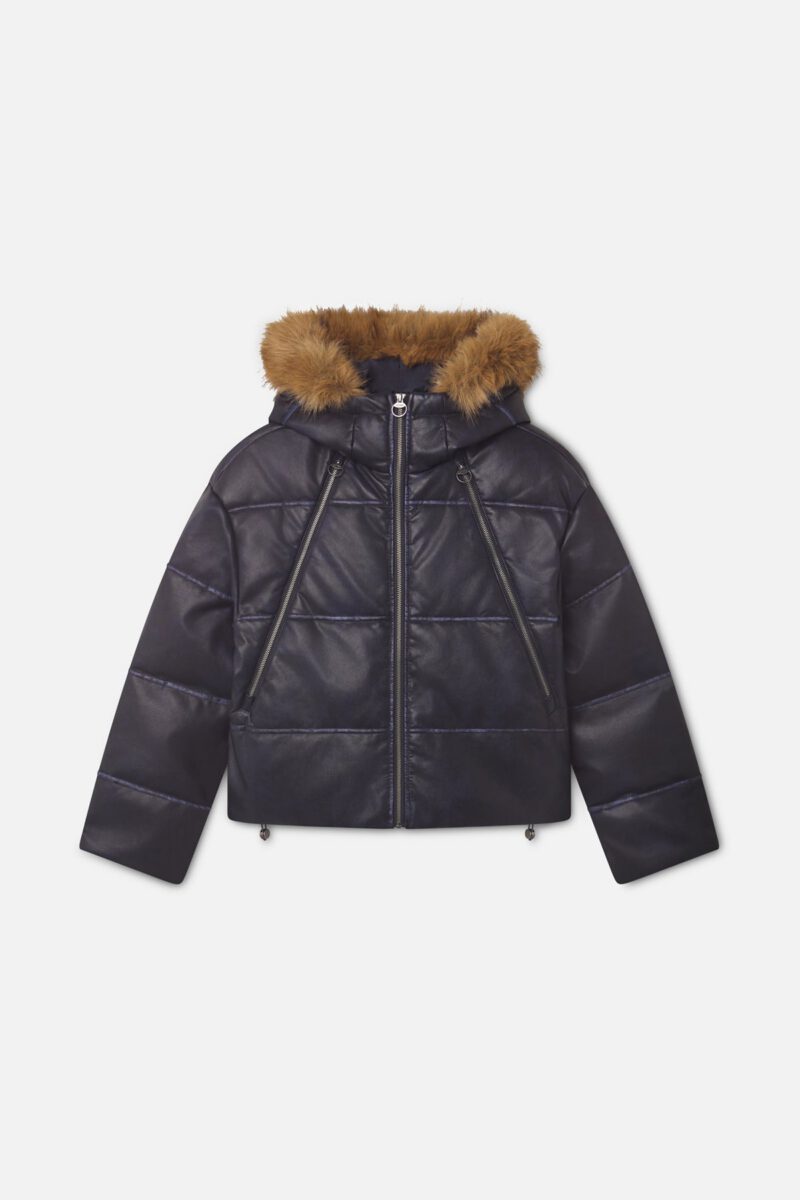 Raw Dark Puffer Jacket