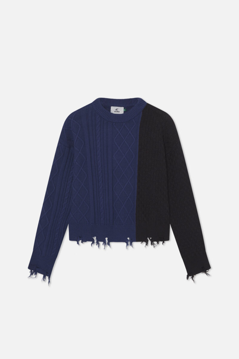 Split Blue Knit