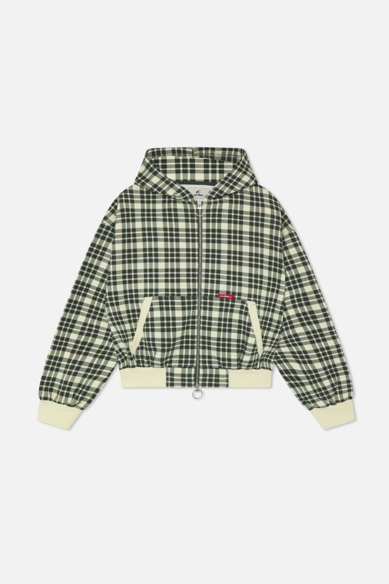 Scff Green Checks Zipper