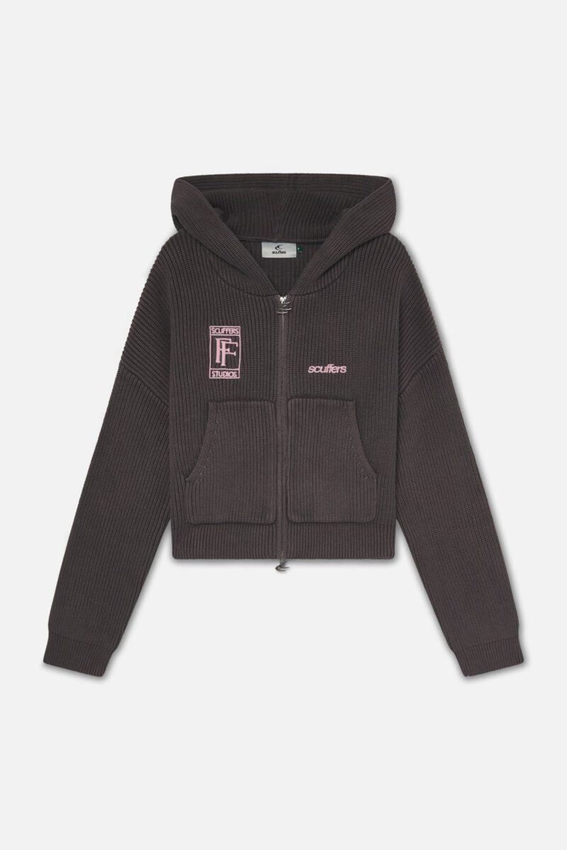 Signal Brown Knit Zipper