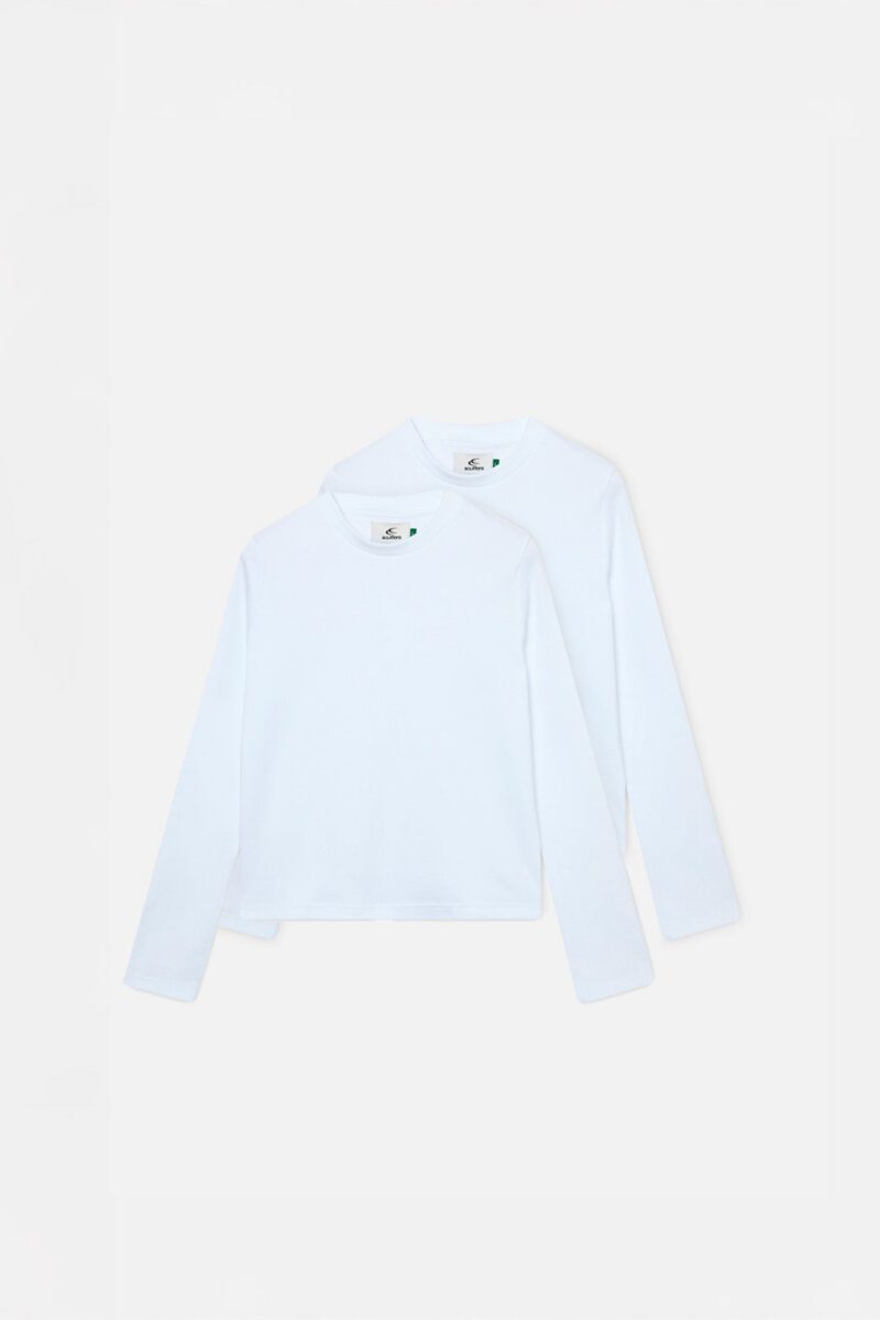 Interlock White Longsleeve T-Shirt Pack