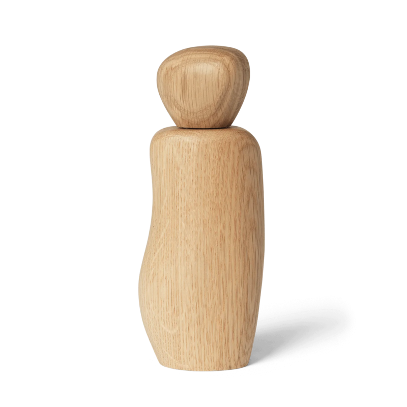 Earl of East — Wooden Pebble Grinder for Salt & Pepper - Light Wood