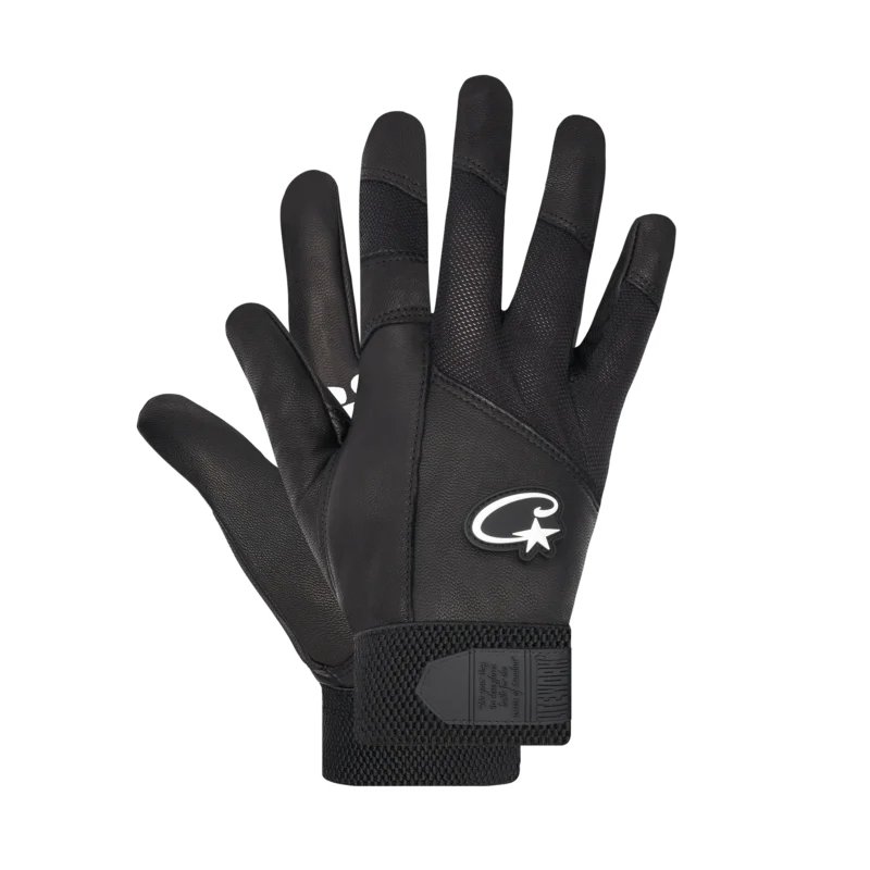 Gants Cuir Noir - Corteiz