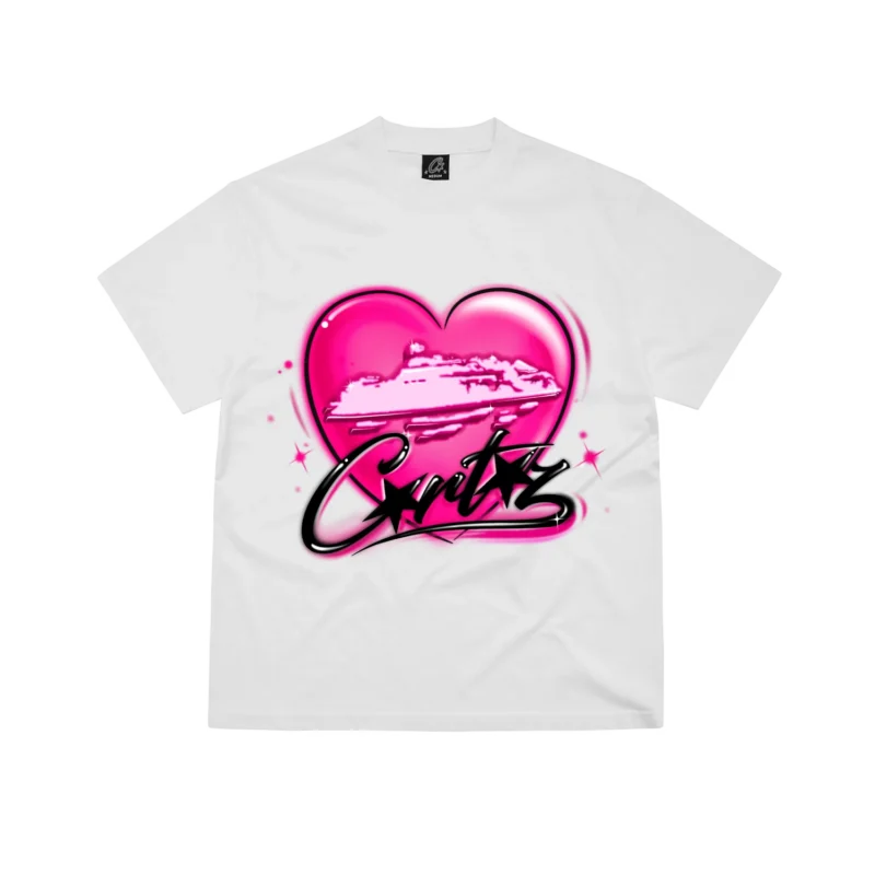 T-Shirt Blanc Coeur Alcatraz - Corteiz