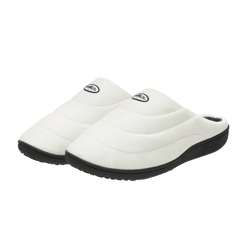 Claquettes Cuir Blanc - Crib Corteiz