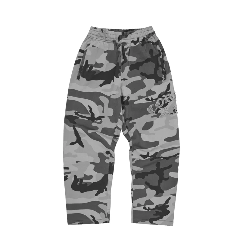 Sweatpant Open Hem Washed Camo - Diplomatic Immunity Corteiz