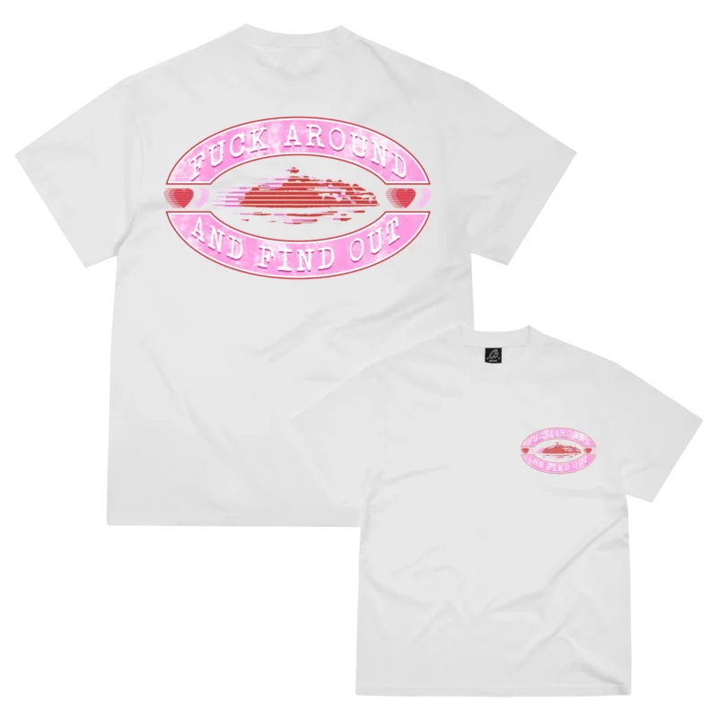 T-Shirt Rose - Fuck Around Corteiz