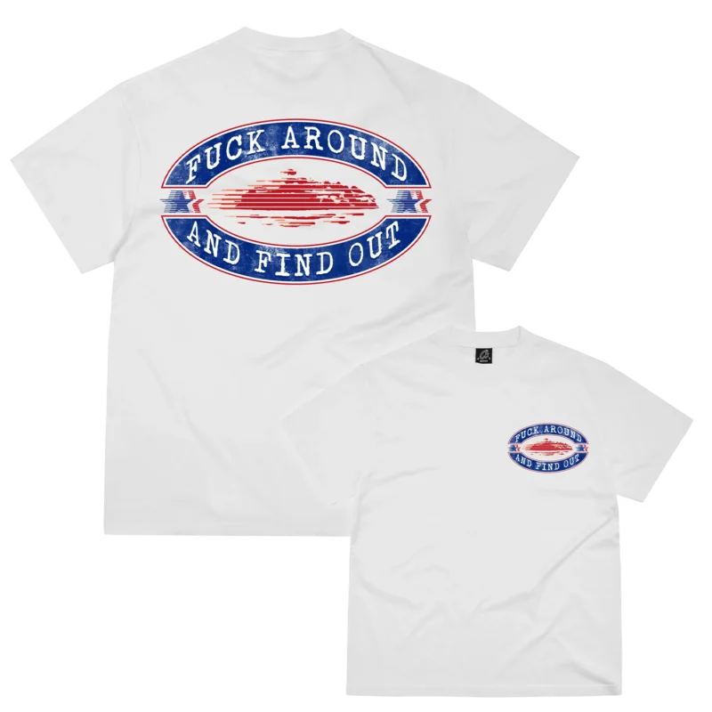 T-Shirt Blanc - Fuck Around Corteiz