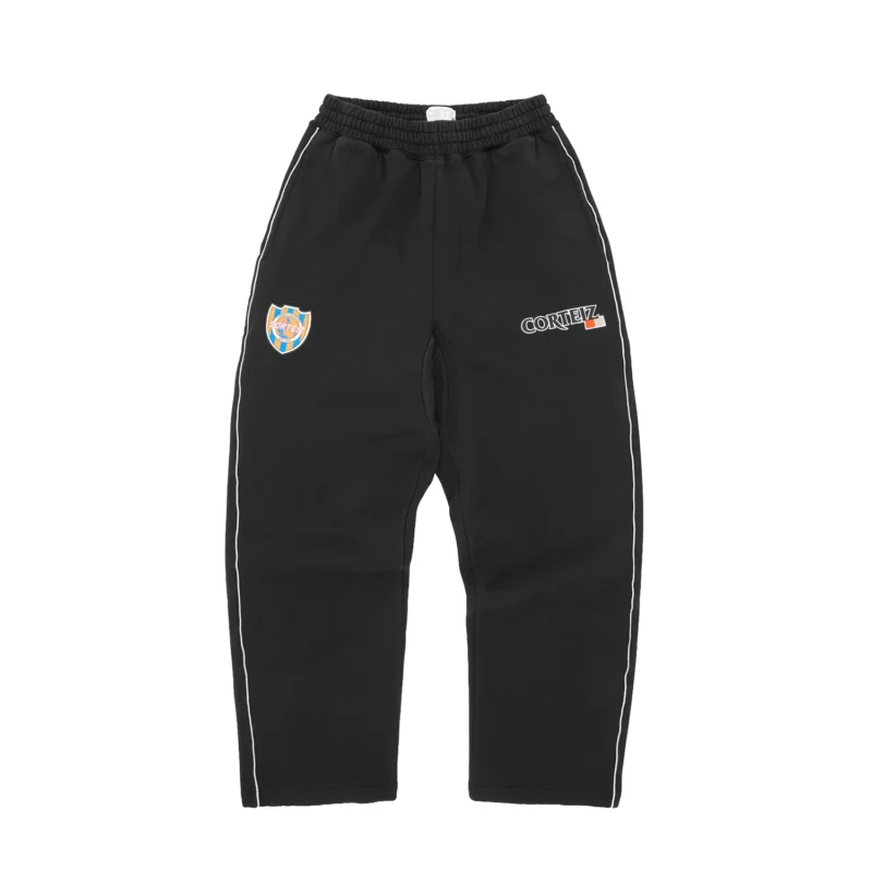 Sweatpant Fleece Open Hem Noir - Giapponese Corteiz
