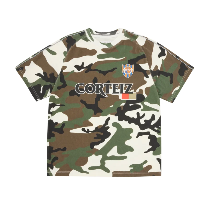 Jersey Coton Raglan Woodland Camo - Giapponese Corteiz