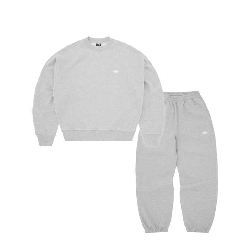 Ensemble Crewneck Gris Chiné - Mini Island Corteiz