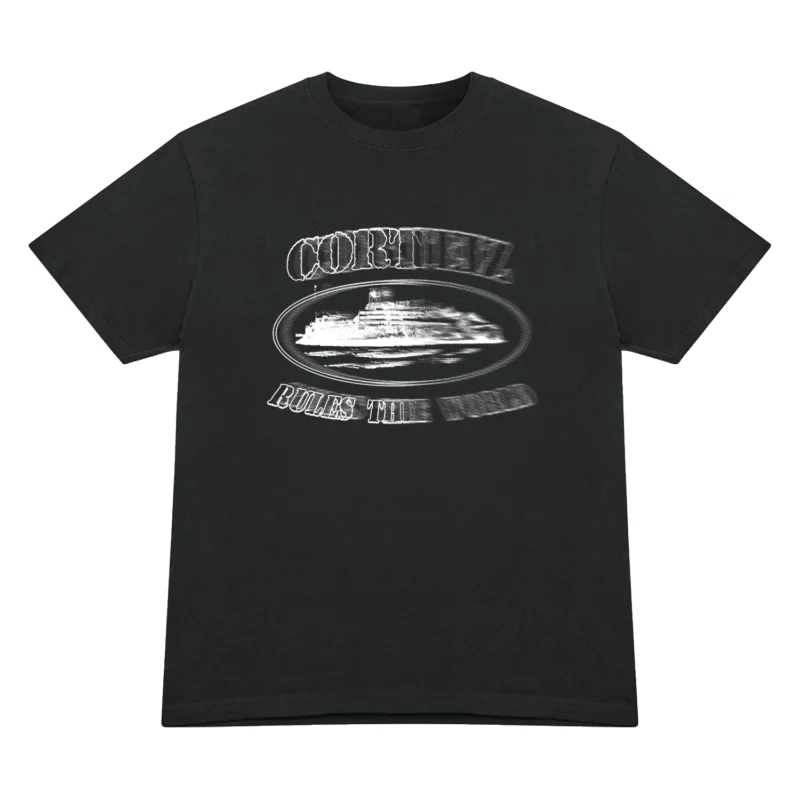 T-Shirt Noir Blur - Alcatraz Corteiz